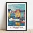 Copenhagen Modern Travel Poster