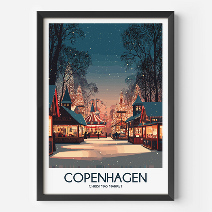 Copenhagen Modern Travel Poster