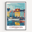 Copenhagen Souvenir Poster Print