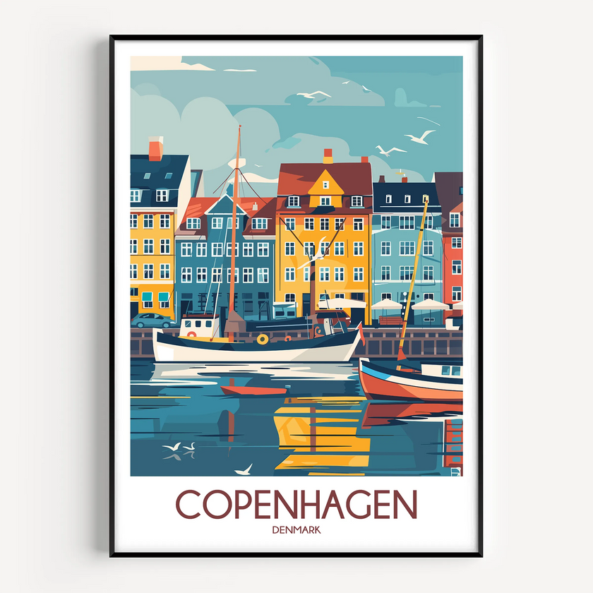 Copenhagen Souvenir Poster Print