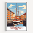 Copenhagen Souvenir Poster Print