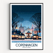 Copenhagen Souvenir Poster Print