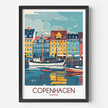 Copenhagen Vintage Style Print