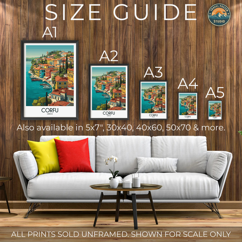 Corfu Destination Art Gift