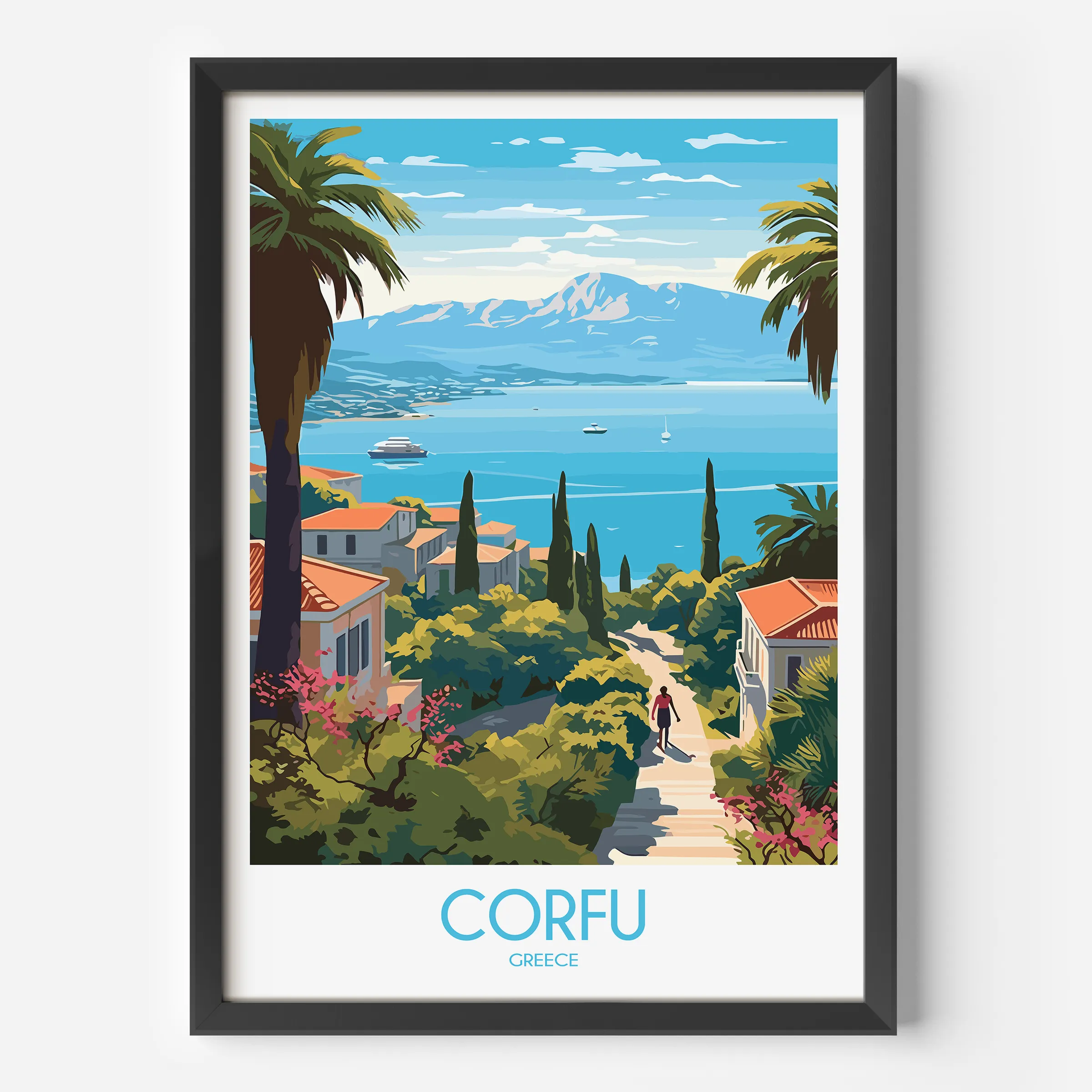 Corfu Minimalist Wall Art