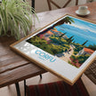 Corfu Modern Travel Poster