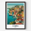 Corfu Souvenir Poster Print