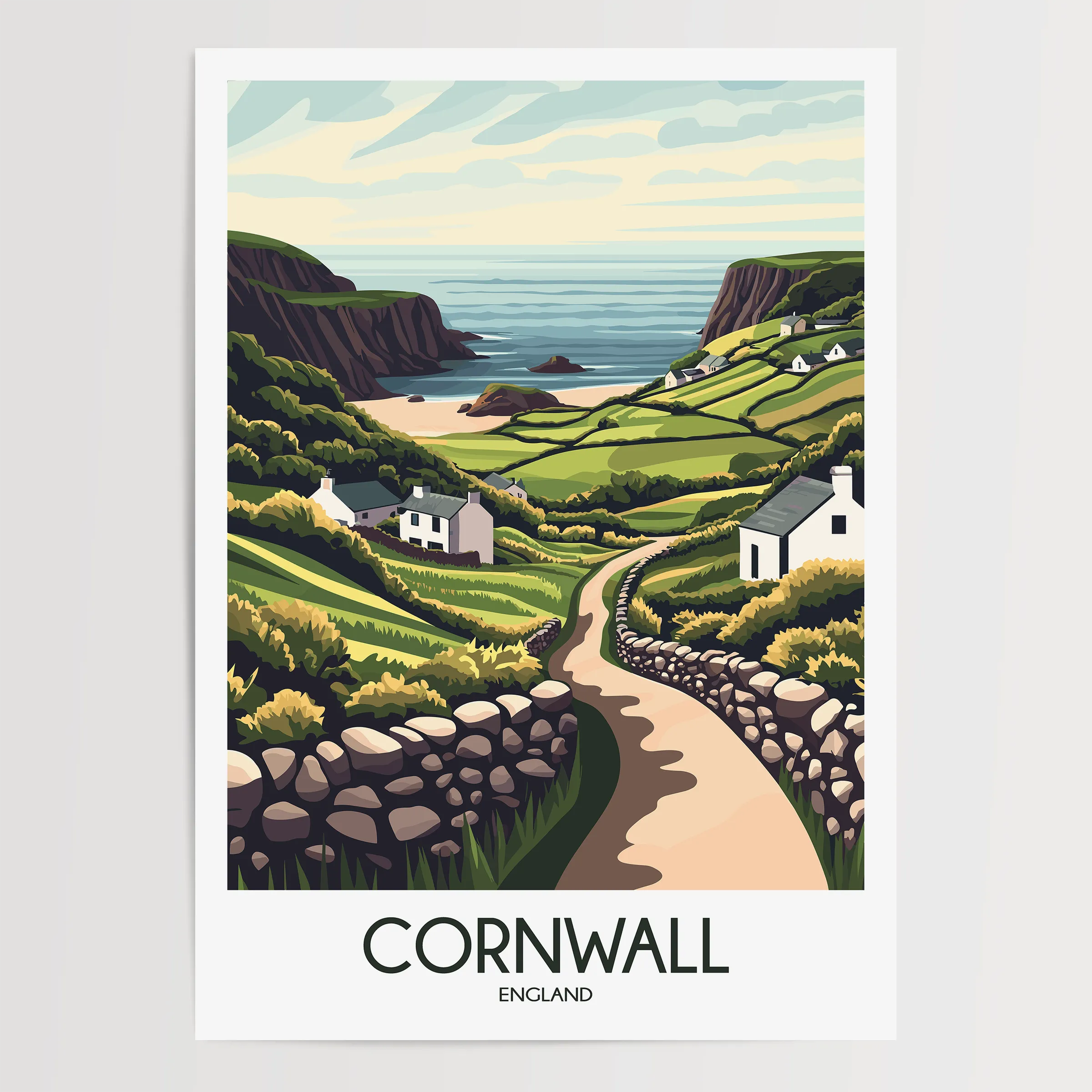 Cornwall Destination Art Gift