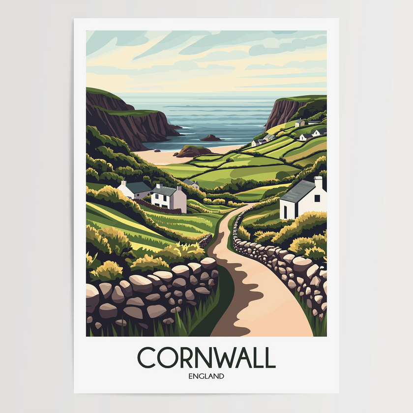 Cornwall Destination Art Gift