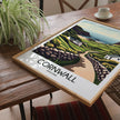 Cornwall Retro Travel Illustration