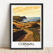 Cornwall Vintage Style Print