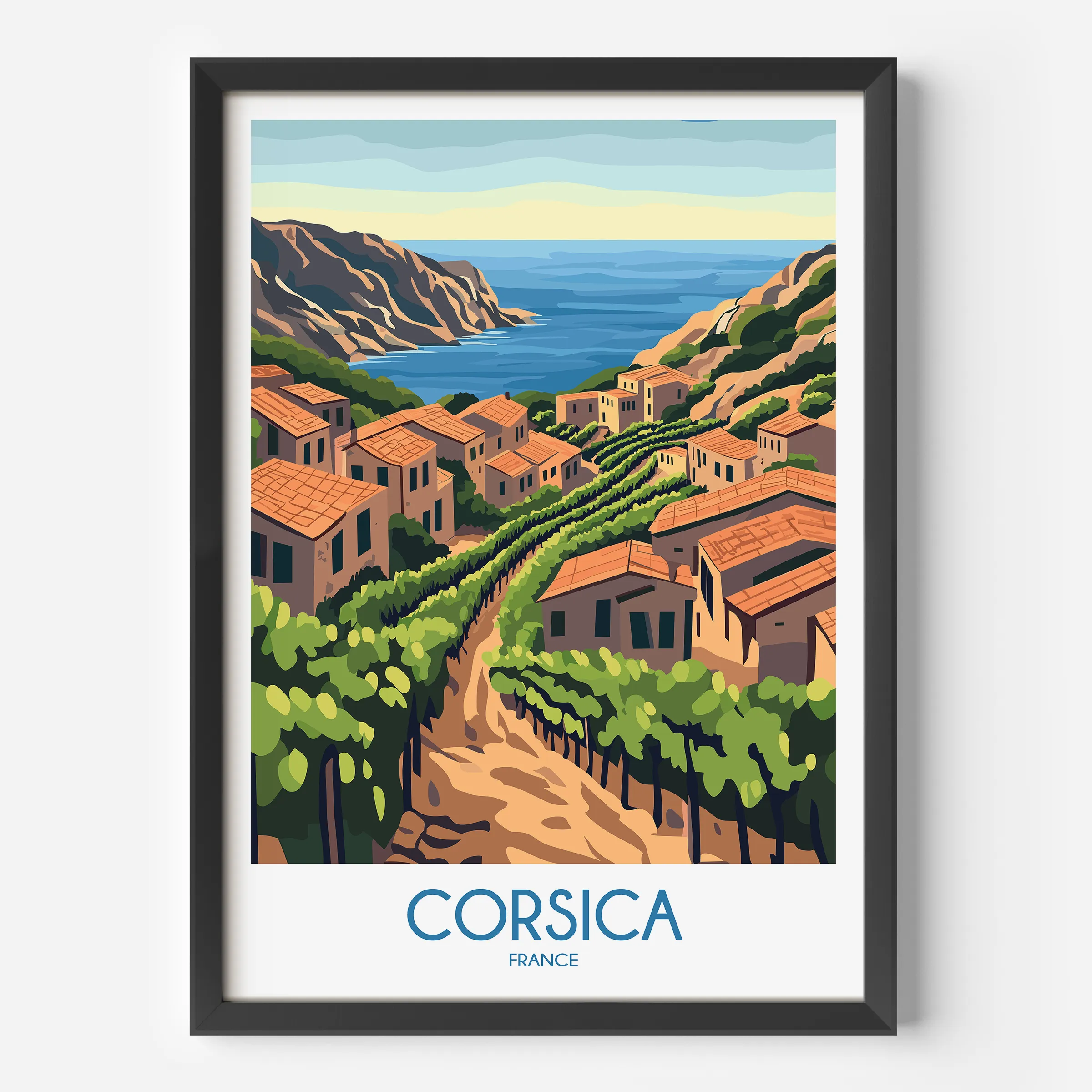 Corsica Destination Art Gift