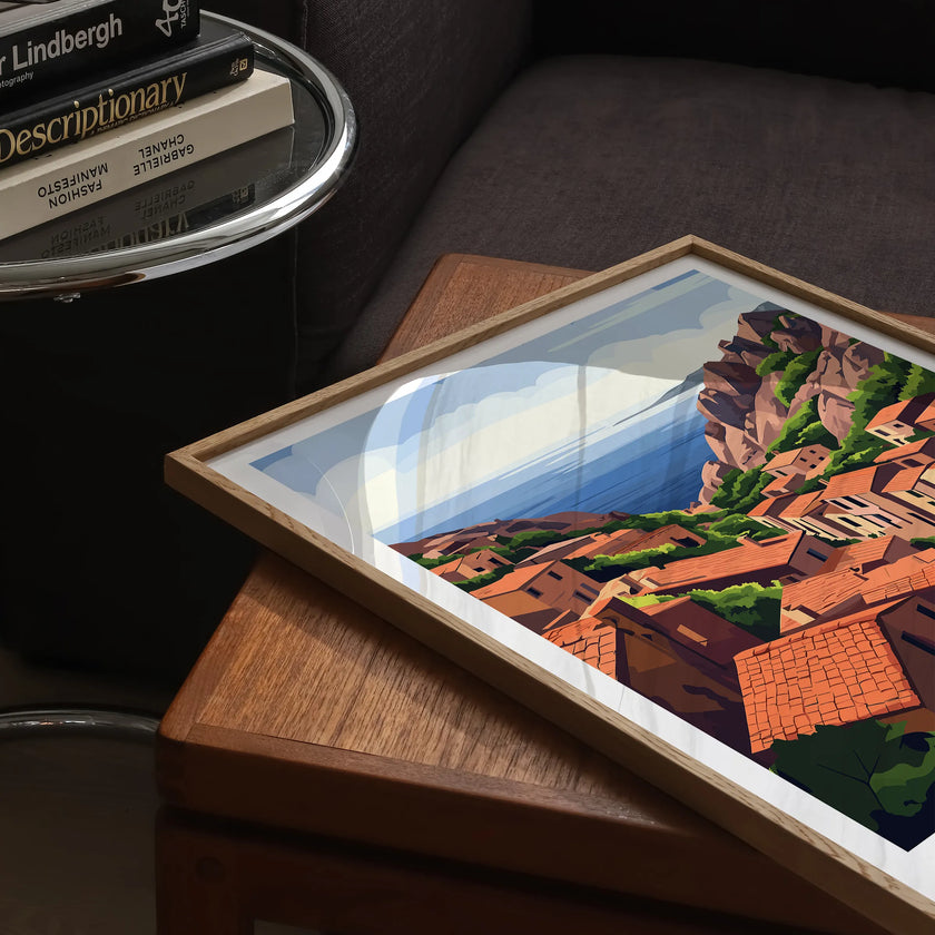 Corsica Scenic Landscape Art