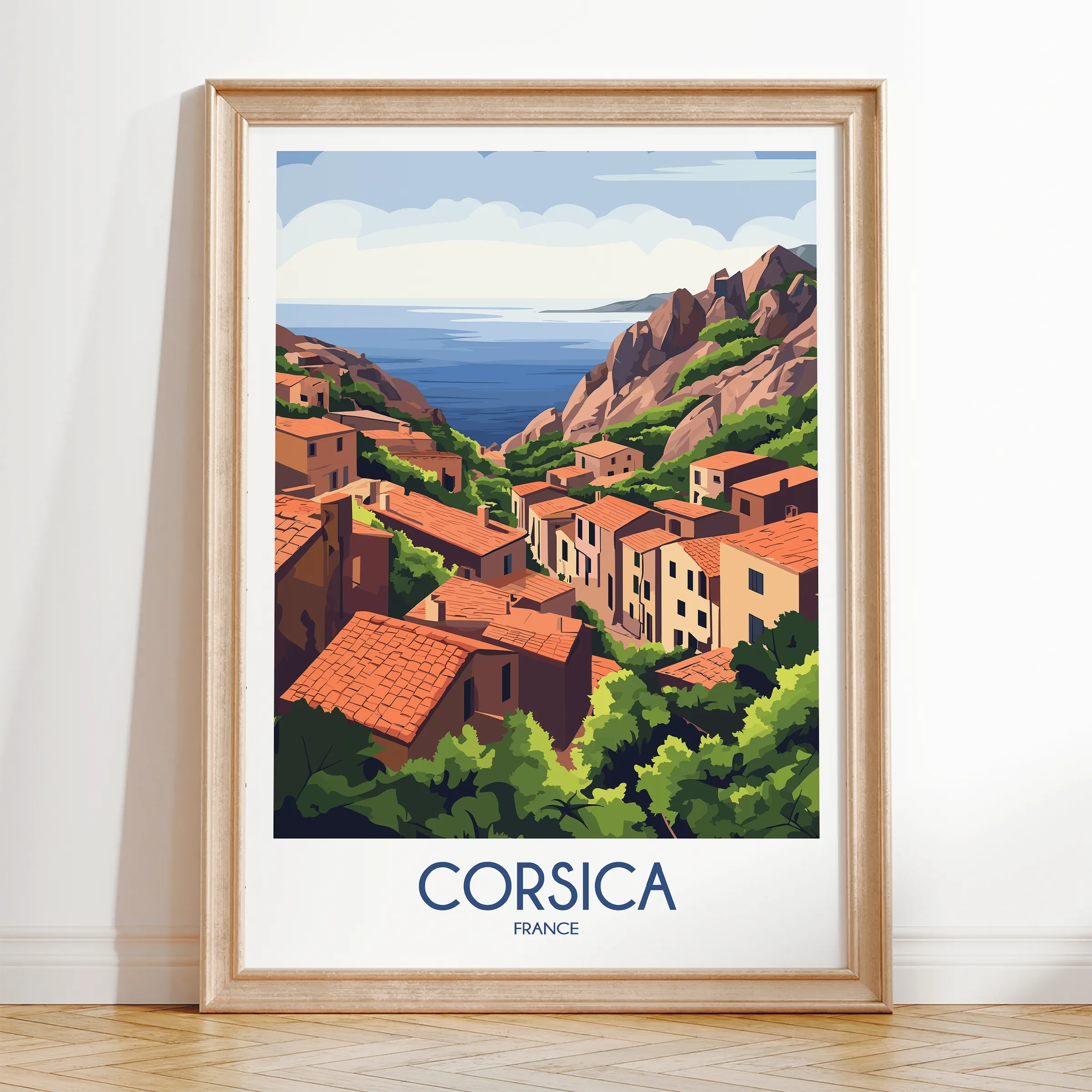 Corsica Souvenir Poster Print