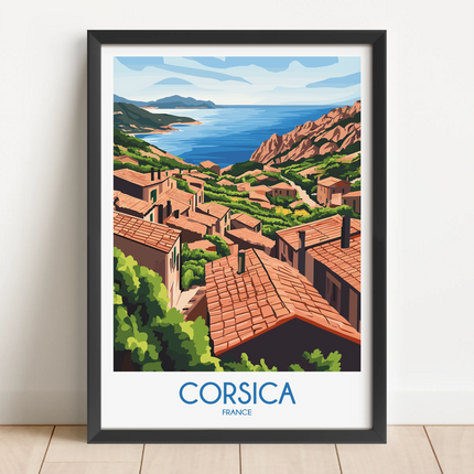 Corsica Souvenir Poster Print