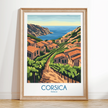 Corsica Vintage Style Print