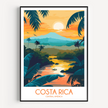 Costa Rica Minimalist Wall Art