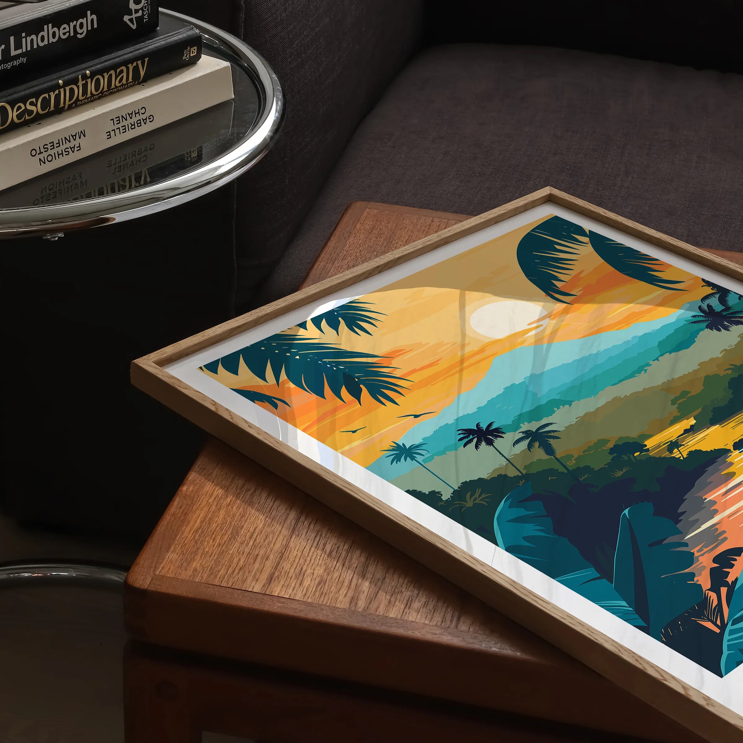 Costa Rica Vintage Style Print