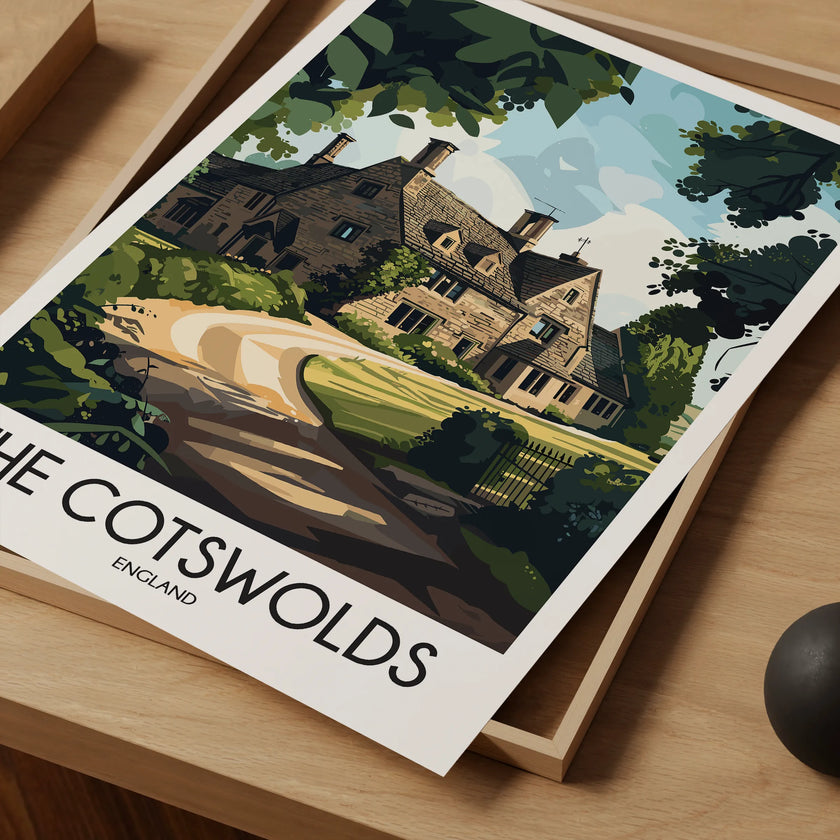 Cotswolds Destination Art Gift