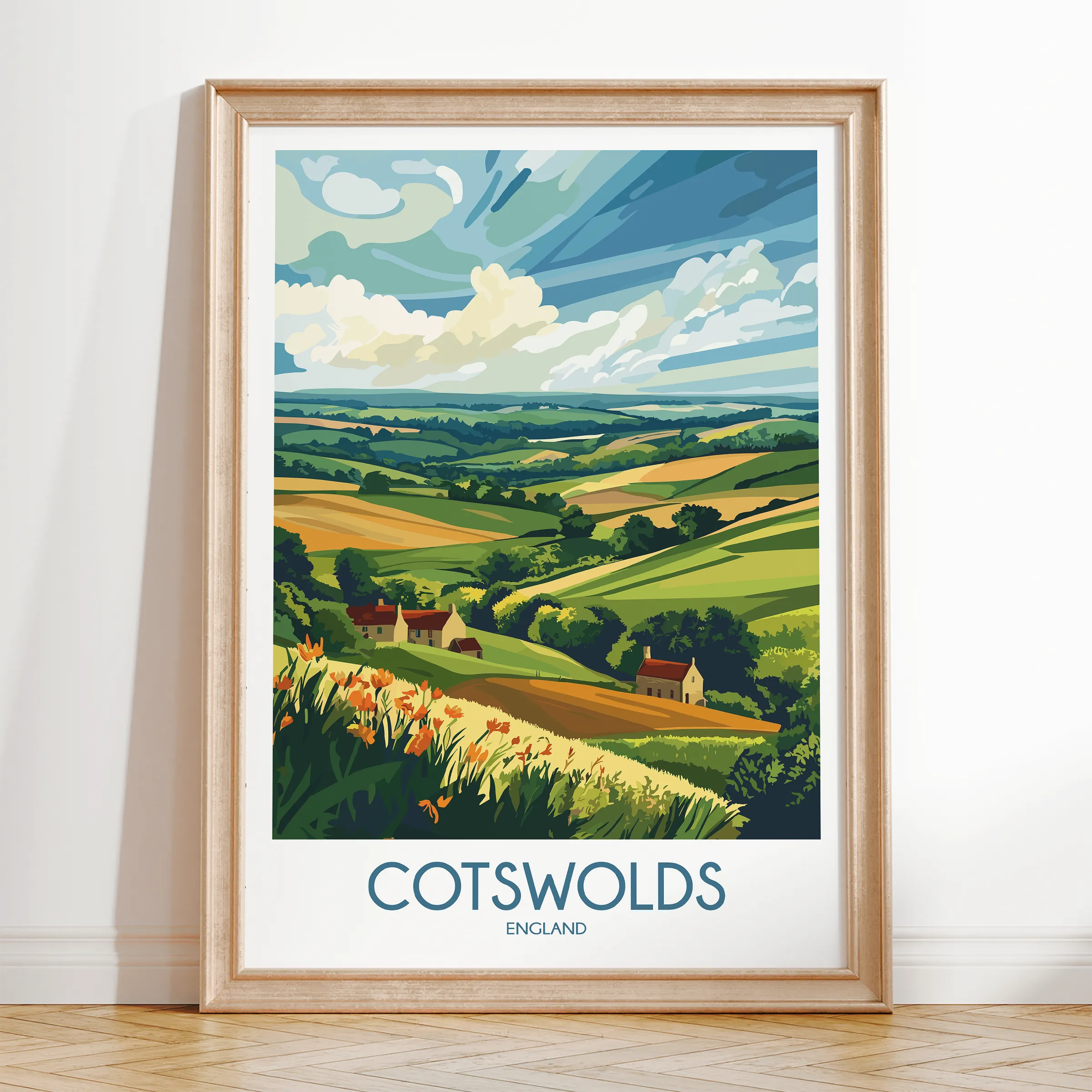 Cotswolds Destination Art Gift