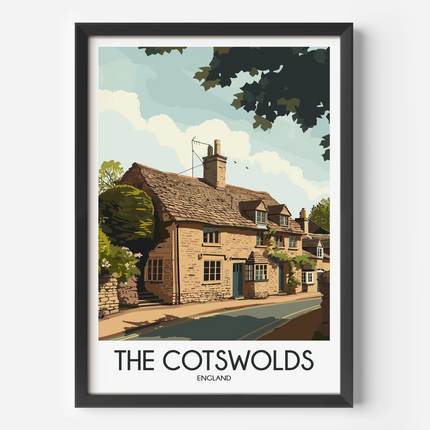 Cotswolds Destination Art Gift