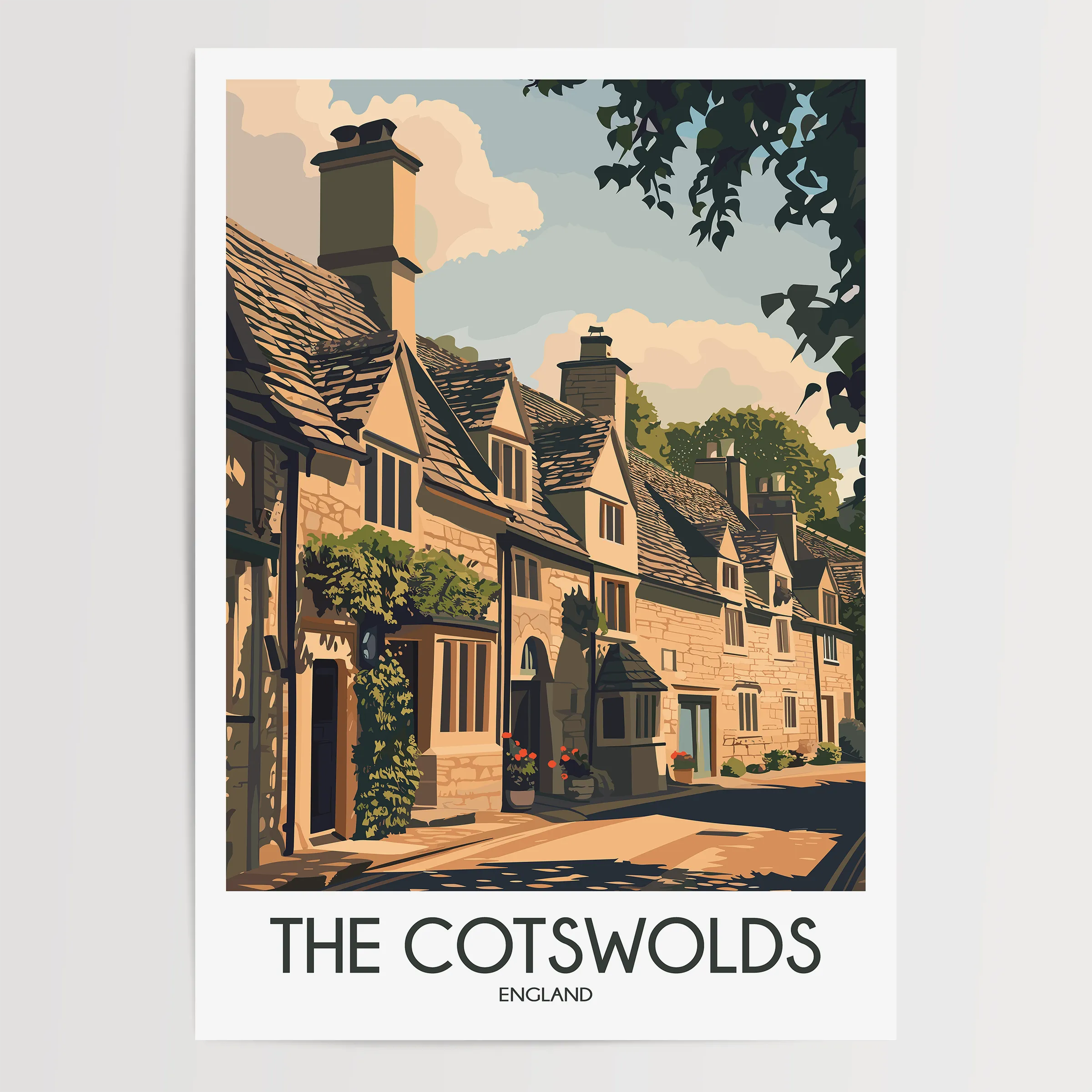 Cotswolds Minimalist Wall Art