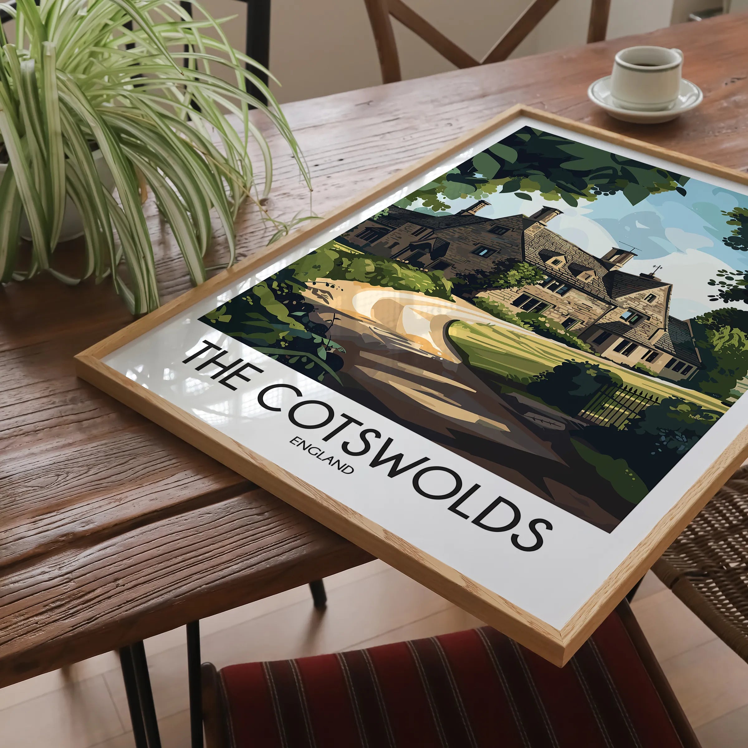 Cotswolds Modern Travel Poster