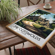 Cotswolds Modern Travel Poster