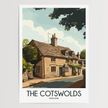 Cotswolds Modern Travel Poster