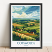 Cotswolds Scenic Landscape Art