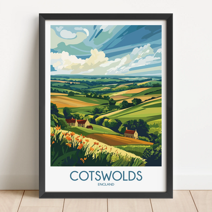 Cotswolds Scenic Landscape Art