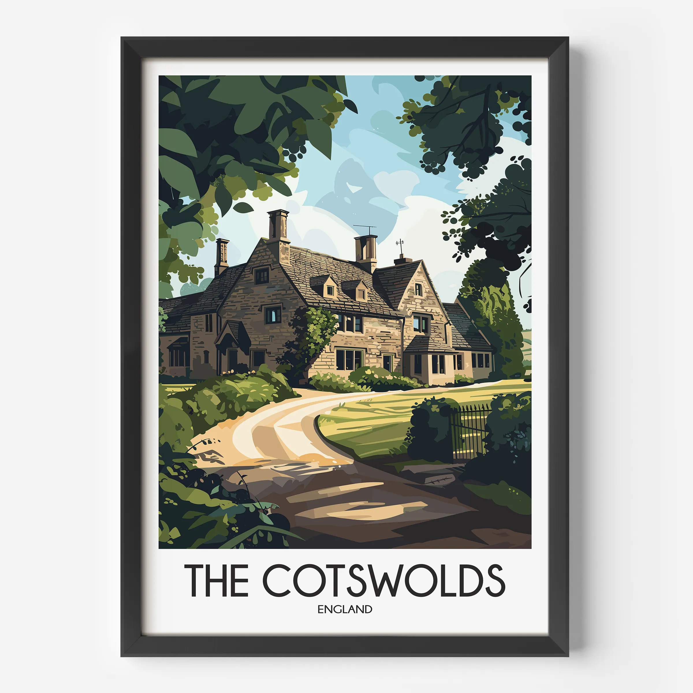Cotswolds Scenic Landscape Art