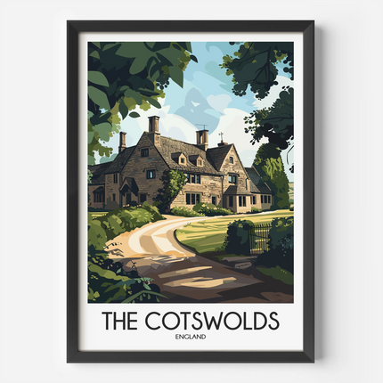 Cotswolds Scenic Landscape Art