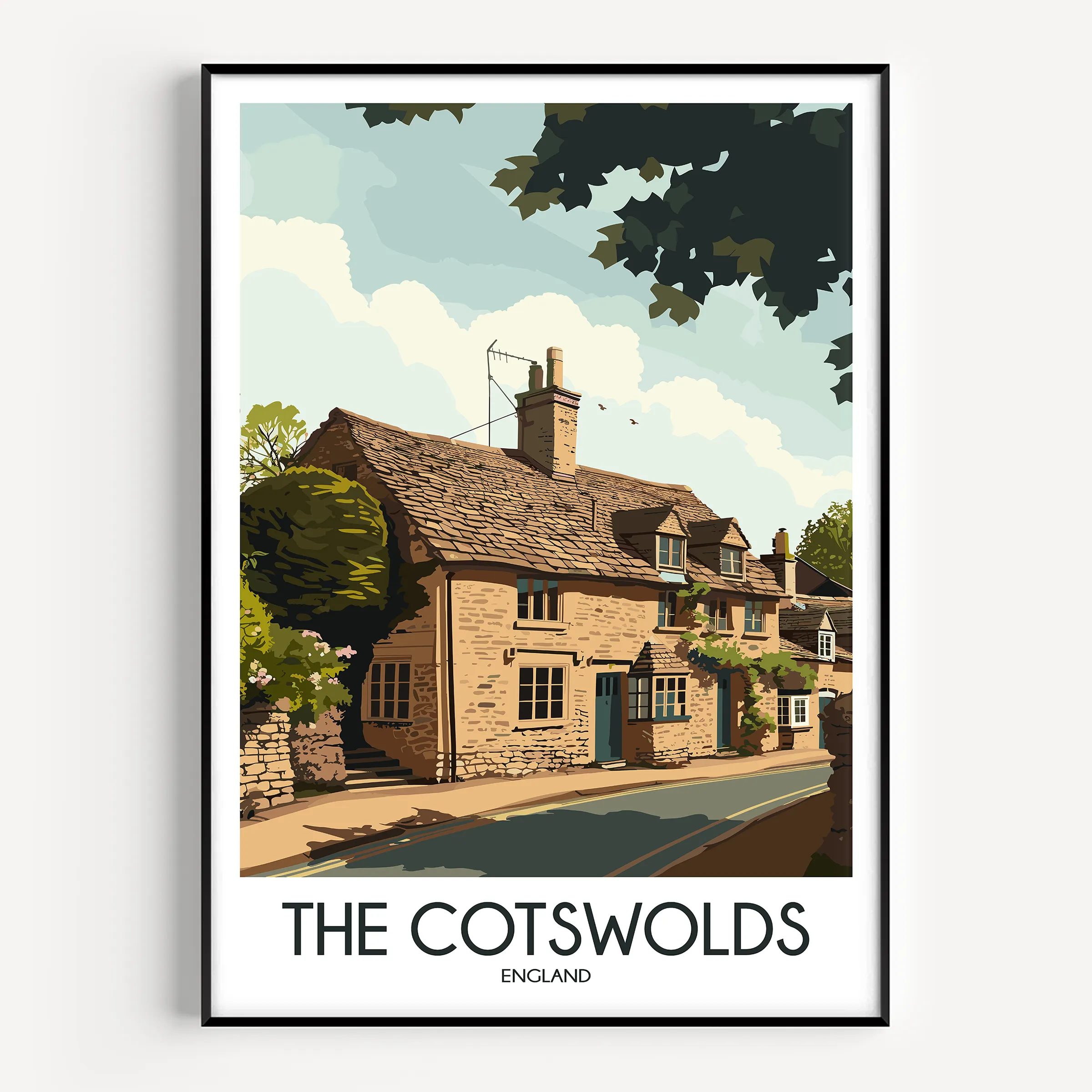 Cotswolds Scenic Landscape Art