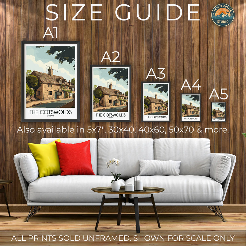 Cotswolds Souvenir Poster Print