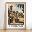 Cotswolds Vintage Style Print