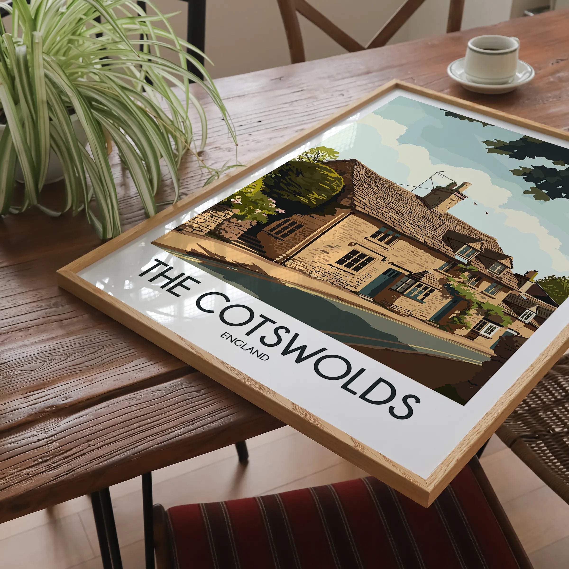 Cotswolds Vintage Style Print
