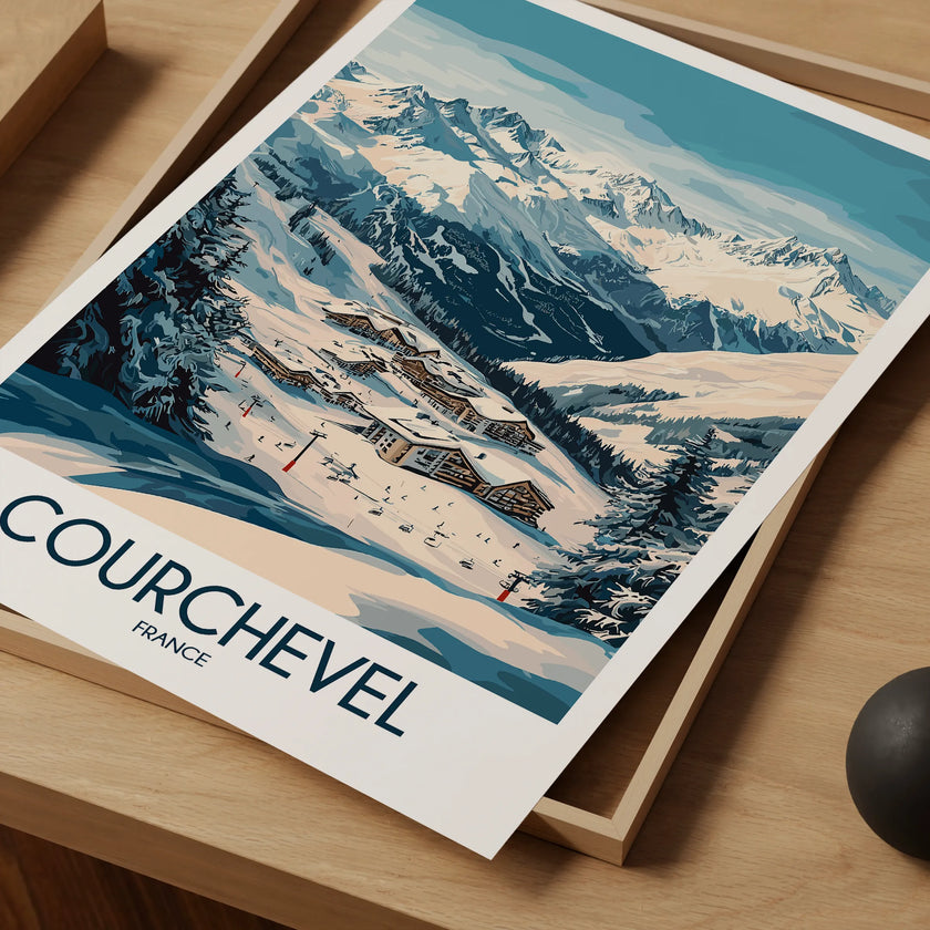 Courchevel Destination Art Gift