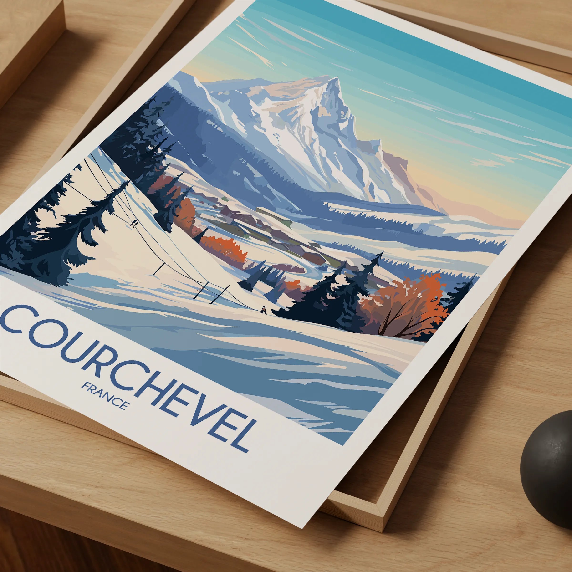 Courchevel Destination Art Gift