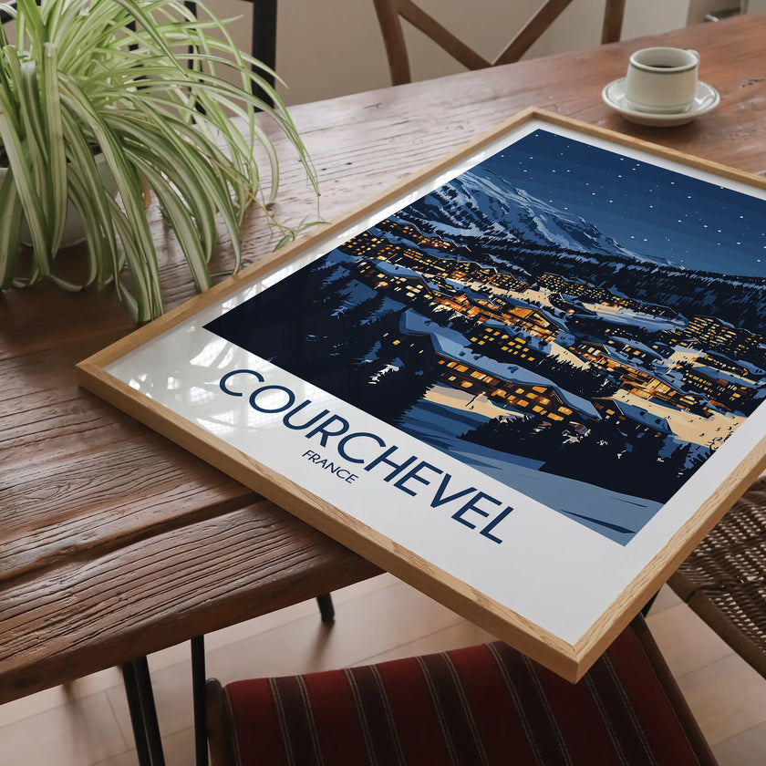 Courchevel Destination Art Gift