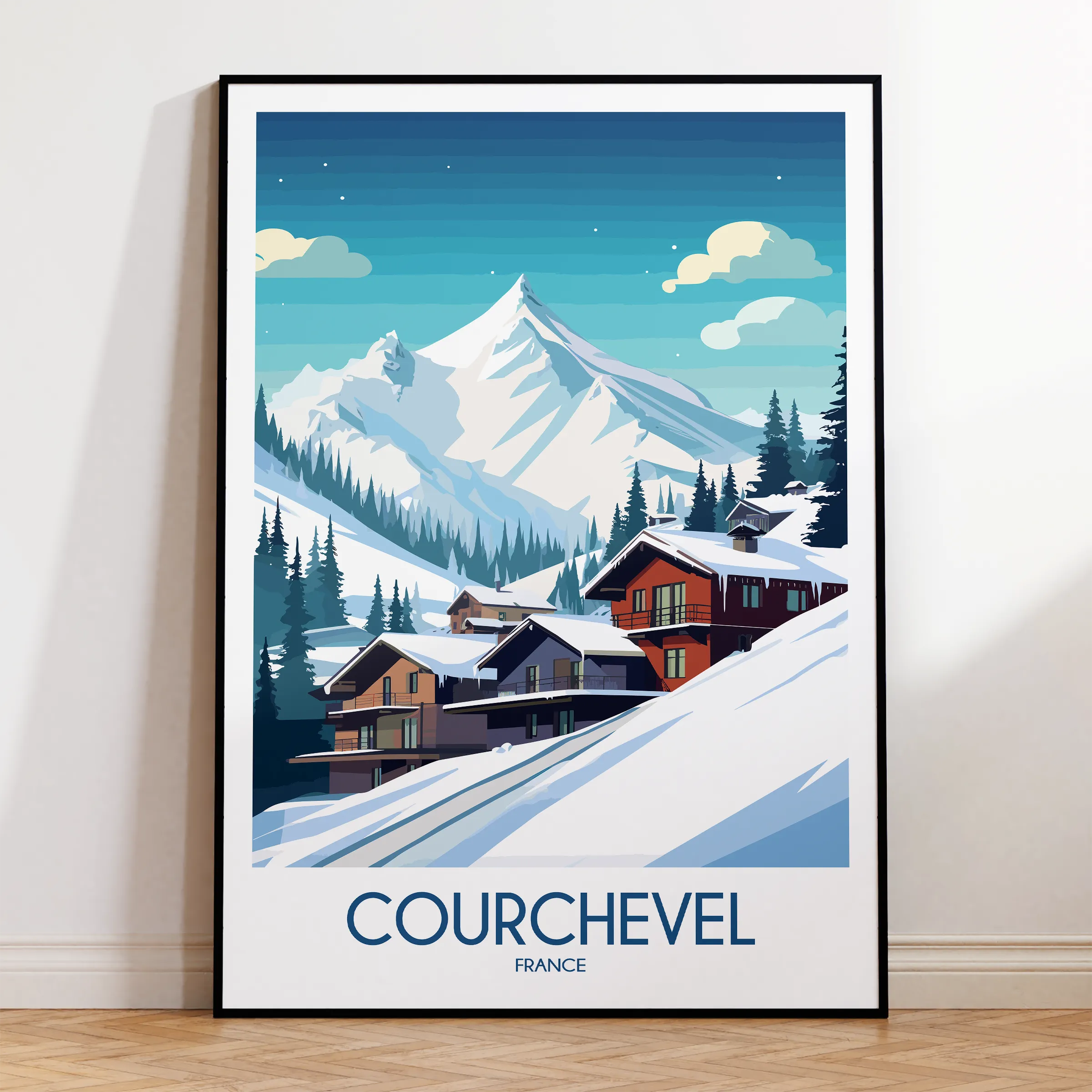 Courchevel Destination Art Gift