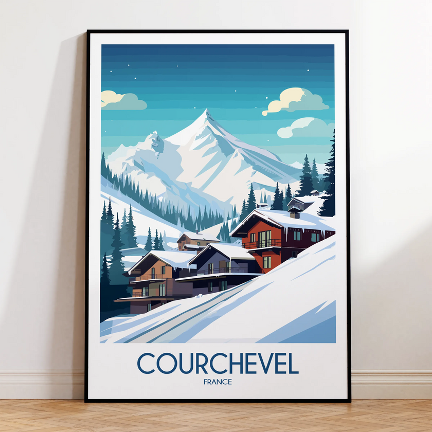 Courchevel Destination Art Gift