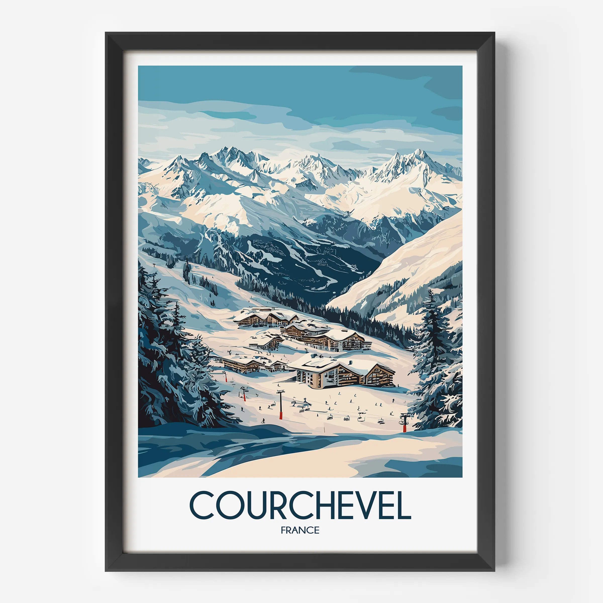 Courchevel Gallery Quality Print