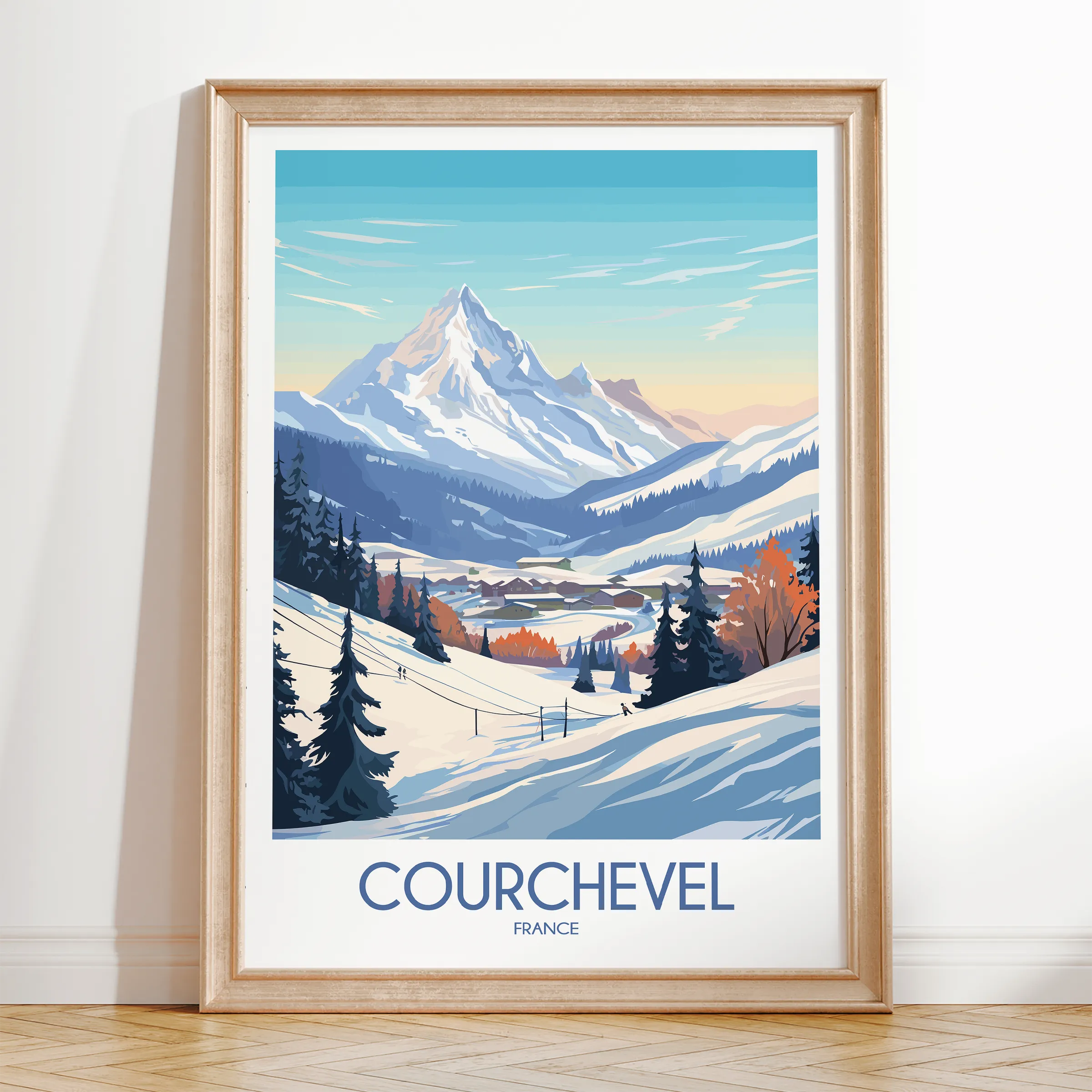 Courchevel Minimalist Wall Art