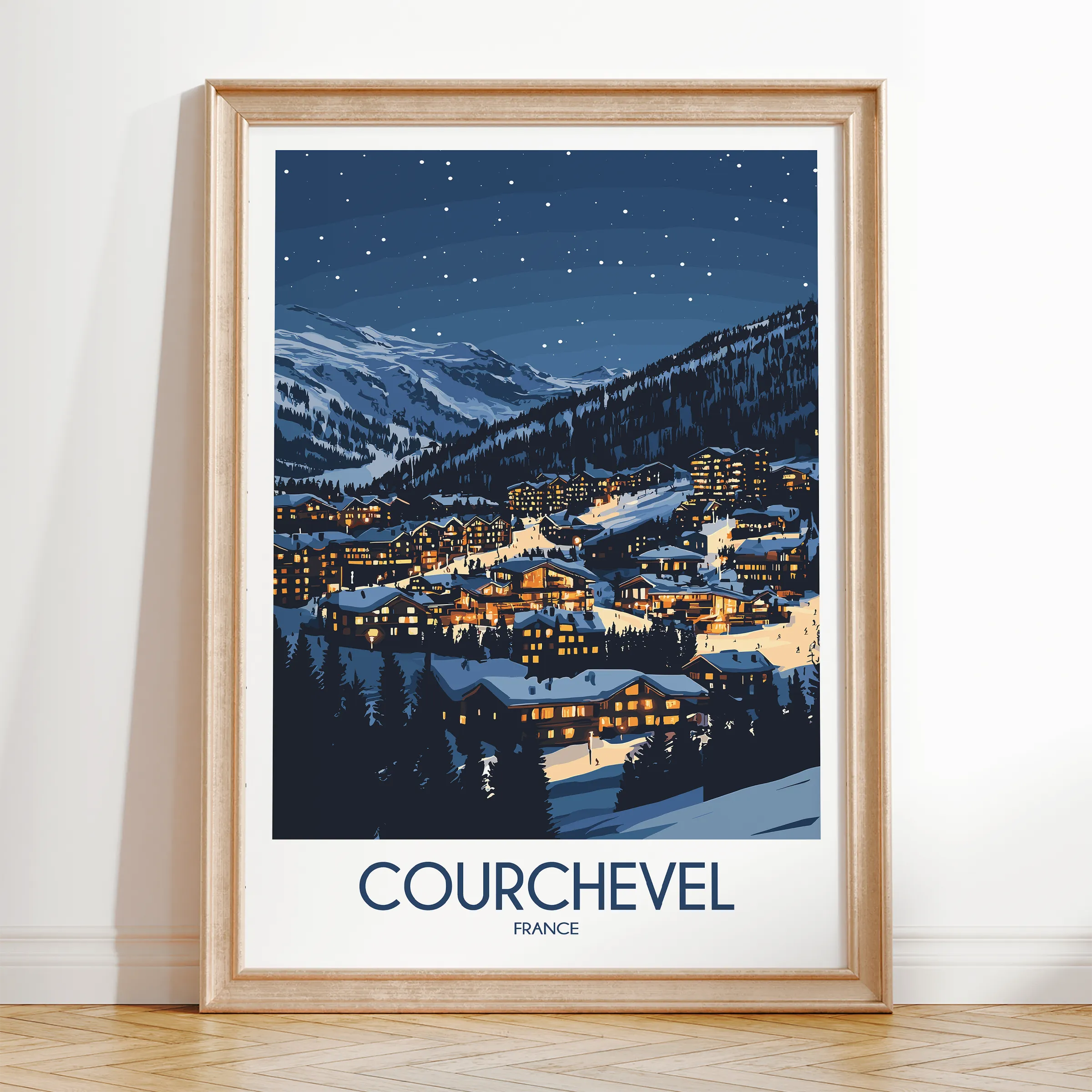 Courchevel Minimalist Wall Art