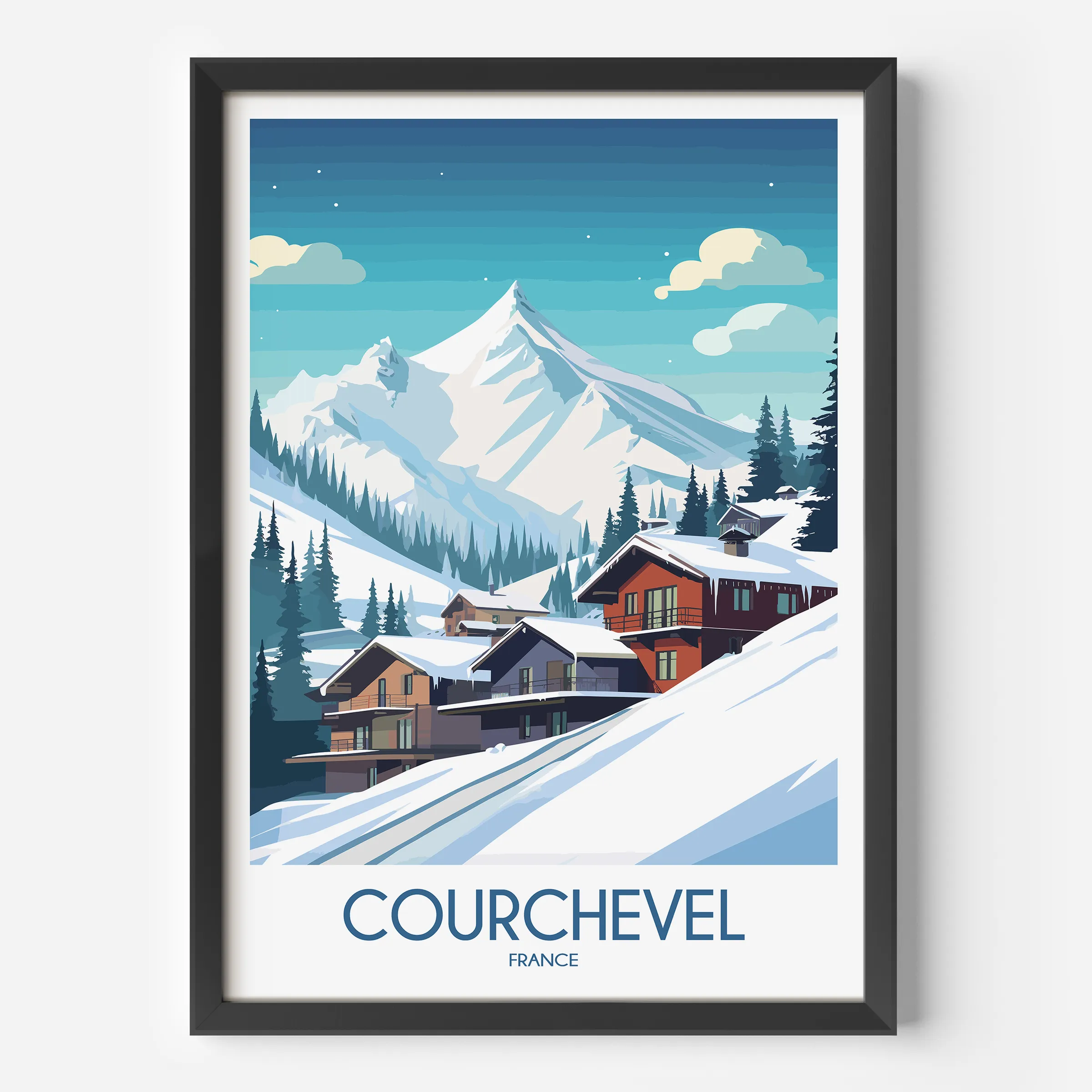 Courchevel Minimalist Wall Art