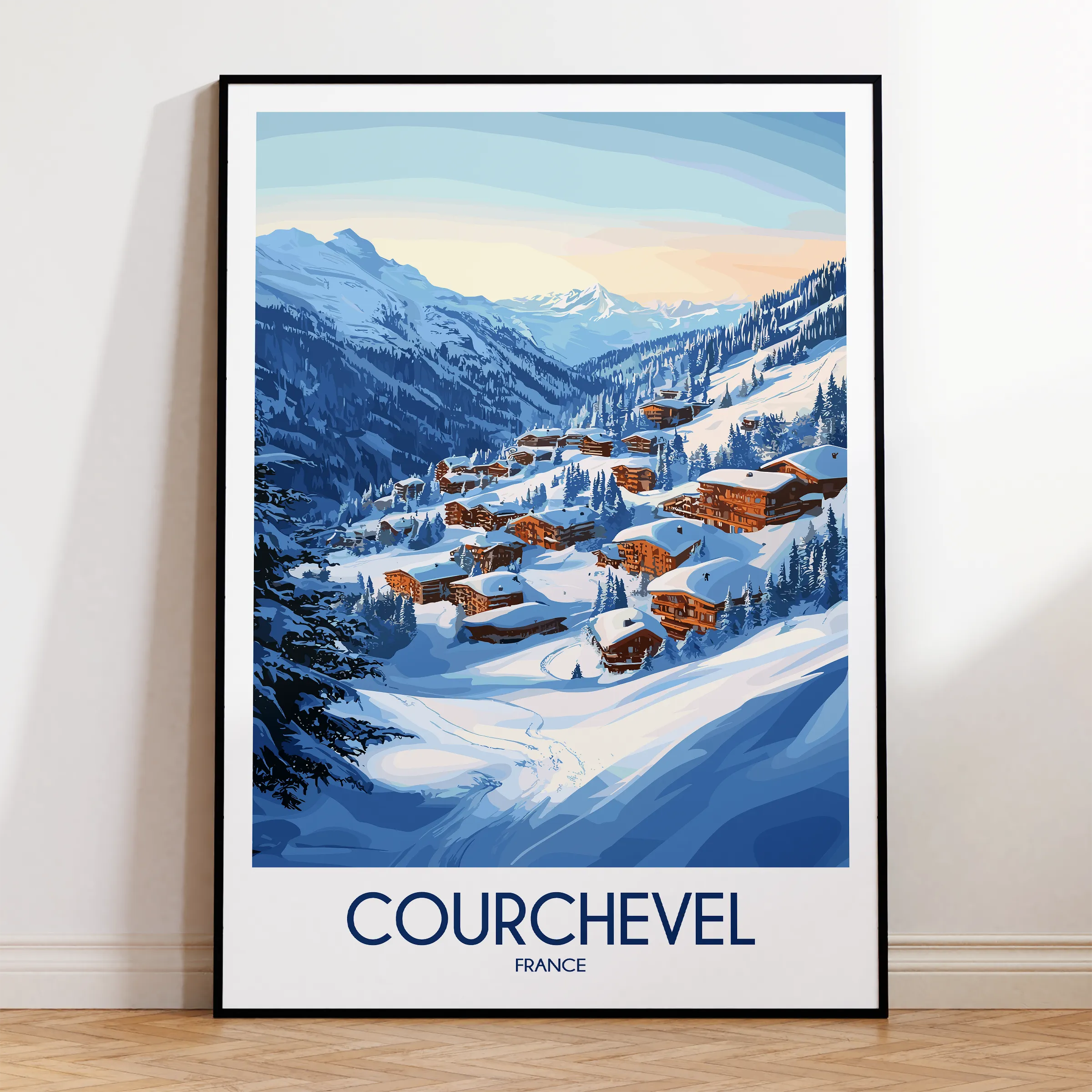 Courchevel Minimalist Wall Art