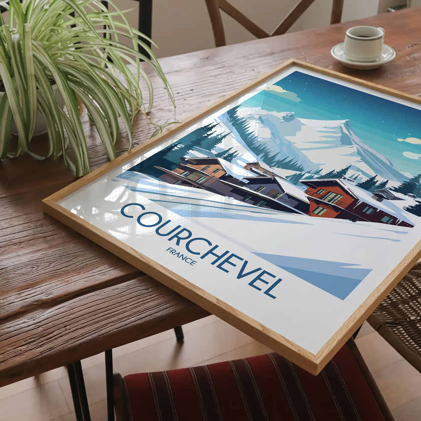 Courchevel Scenic Landscape Art