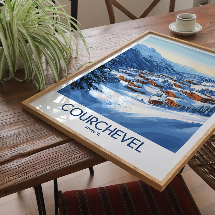 Courchevel Scenic Landscape Art