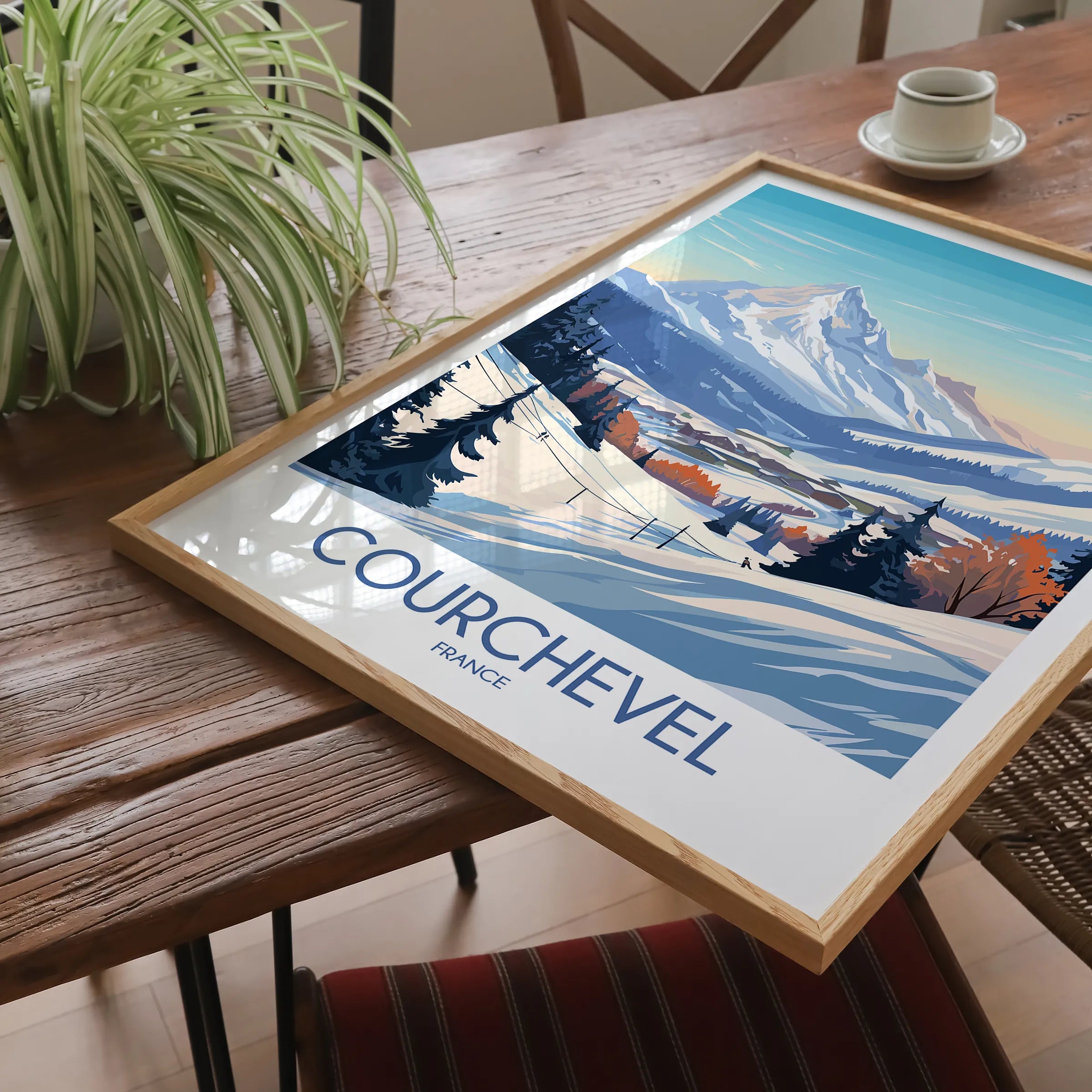 Courchevel Scenic Landscape Art